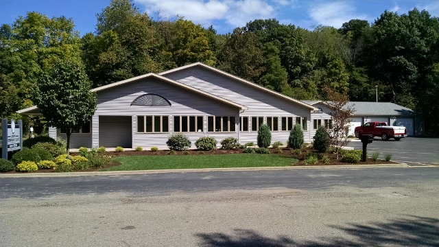 Front of the hospital